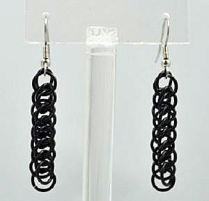 Chainmaille Earring - Valhalla Black