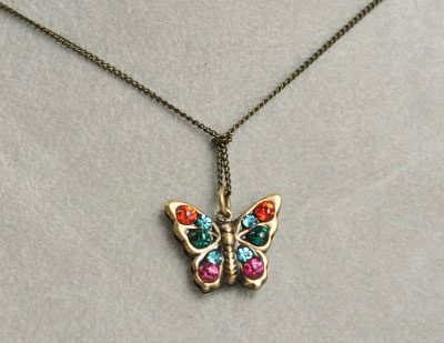Prismatic Butterfly Pendant