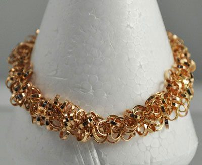 Rose Gold Dangling Circles Bracelet