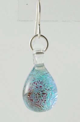 Glass Earring - Sparkle Blue Design