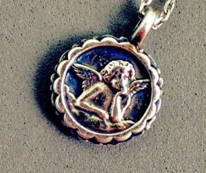 Back of Guardian Angel Pendant