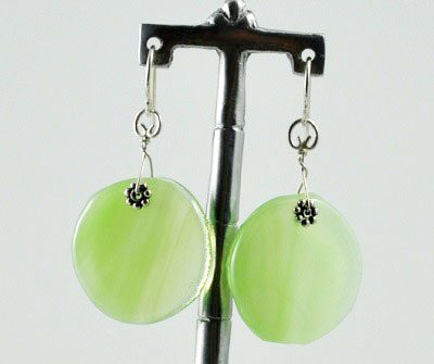 Spring Green LollyDrop Earrings