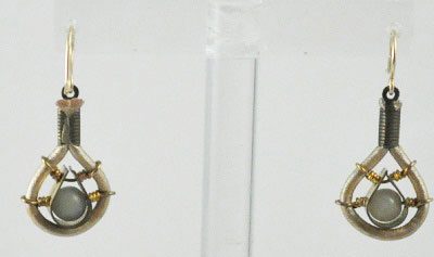 Tobiko Small Drop Earrings - Brass