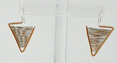 Shield Earrings - Rose gold