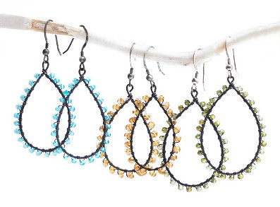 Jana Wrapped Hoop Earrings