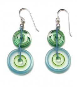 Spring Mermaid Glass Earrings