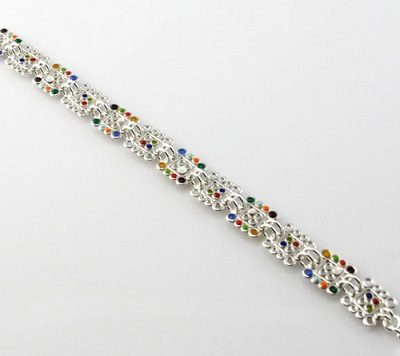 Filigree Squares Link Bracelet