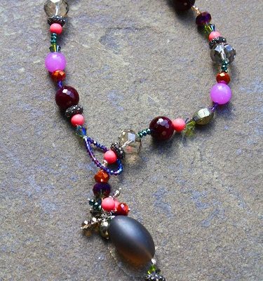 Chrysanthamum Loop Necklace