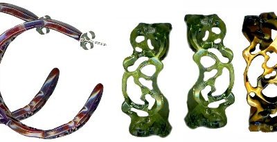 Bakelite Filigree Tortoise Hoop