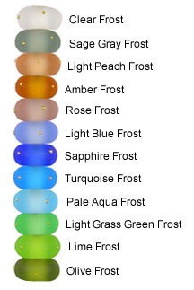 Glass Beads - Icy Frost Colors