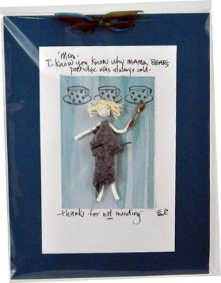 Handmade Paper Wall Plaque - "Mom, I know you know why..."