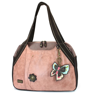 Bowling Bag Style Purse - Butterfly