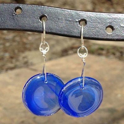 Wispy Blue LollyDrop Earrings