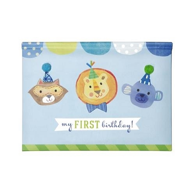 Boy Pop Up Brag Book - First Birthday