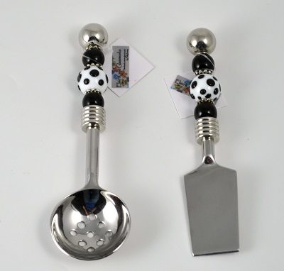 Mini Spreader - Salsa/Berry Spoon - Black and Whit