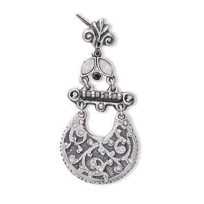 Paler Shade of Grey Earrings by Jola Collage