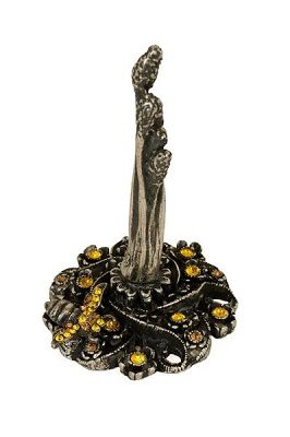 Pewter Ring Stand - Crystal Bee
