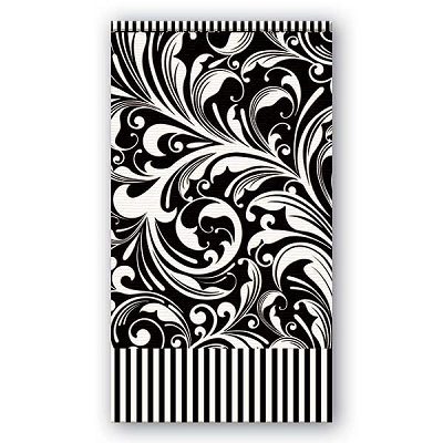 Black Florentine Hostess Napkins