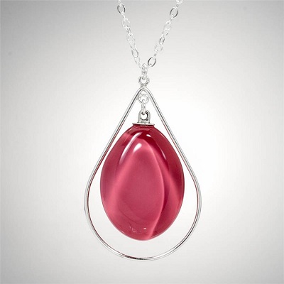 Teardrop Sola Pendant - Fuchsia