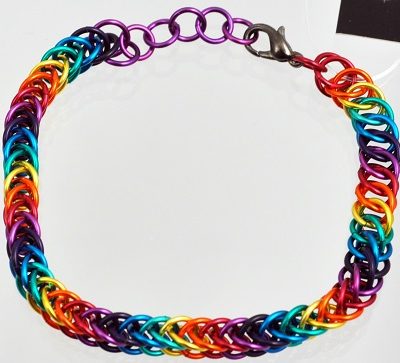 Chainmaille Bracelet - Valhalla Rainbow