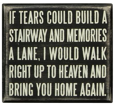 Box Sign - Tears Could Build