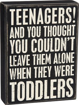 Box Sign - Teenagers!