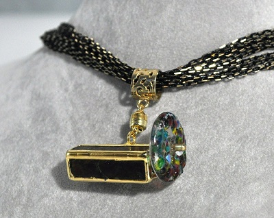 Black Kaleidoscope Necklace