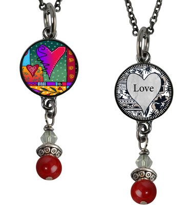 Wild Heart Small Reversible Pendant