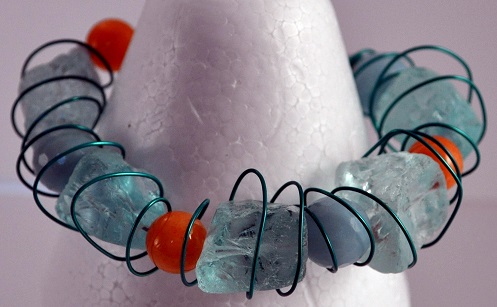 Blue Ice Bracelet by SaraChana