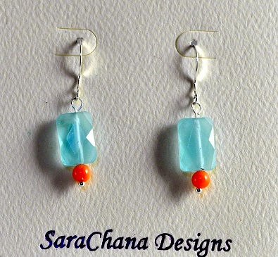 Earrings - Blue Ice by SaraChana