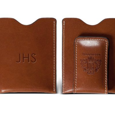 Personalized Leather Money Clip
