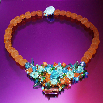 Necklace - B Flower Garden Neck