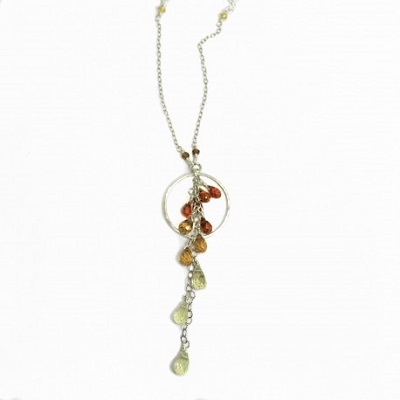 Warm Ombre Gemstone Necklace