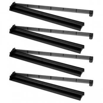 Set of 4 Frosted Black Combo Racks