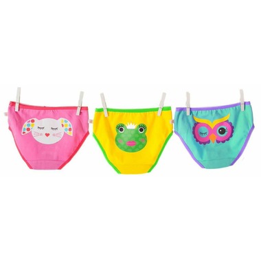 Calypso Multi 3 piece Organic Panty Set - 4-5 yrs