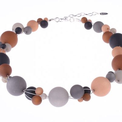adi beaded necklace jewelry helix resin colored rustic