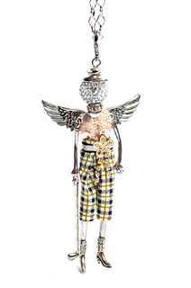 Golfer Angel Necklace-Pin-Keychain
