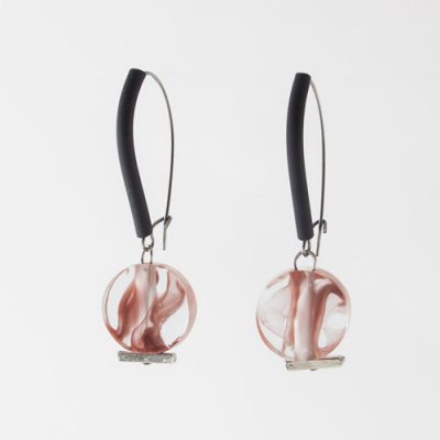 Murao Argile Rose-Rose Clay Earring