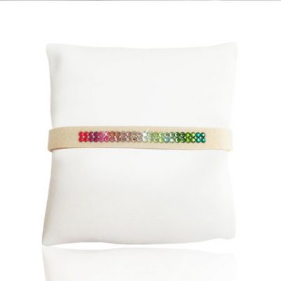 Watermelon Tourmaline double Bracelet