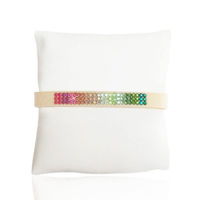 Watermelon Tourmaline Geo Bracelet