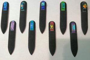 3.5" Dichroic Glass Nail Files