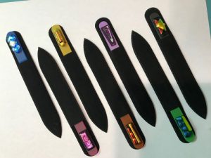 5 1/2 Inch Nail Files - Dichroic Glass
