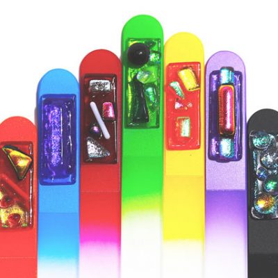 5 1/2 Inch Nail Files - Dichroic Glass