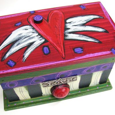 Trinket-Recipe Box - Heart