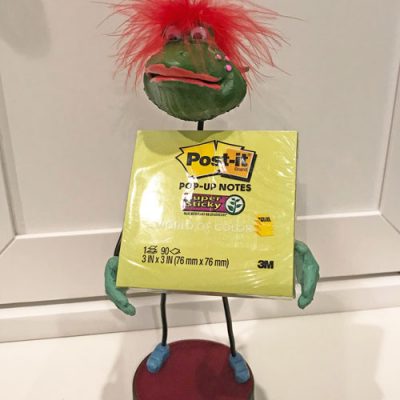 Frog Clothspin Pozer Noteholder