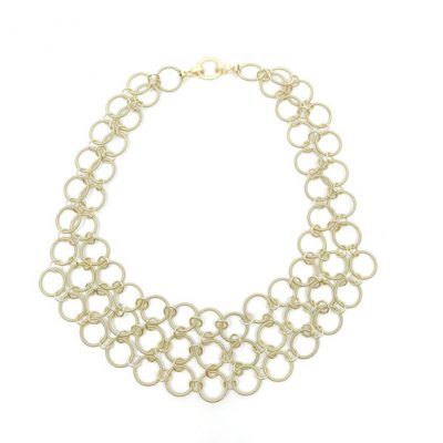 Multi Layer Gold Ring Necklace