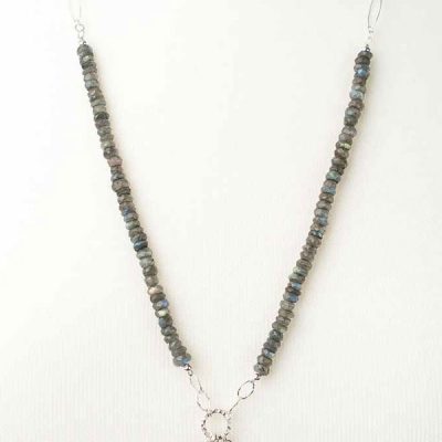 Cascades 27-29" Gemstone Tassel Focal Necklace