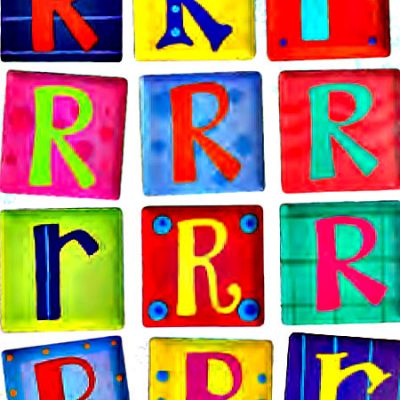 Bright Magnetic Alphabet