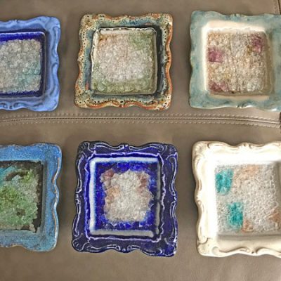 Artisan Square Pottery Dish