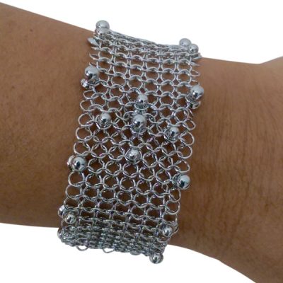 Liquid Metal Chainmail Bracelet